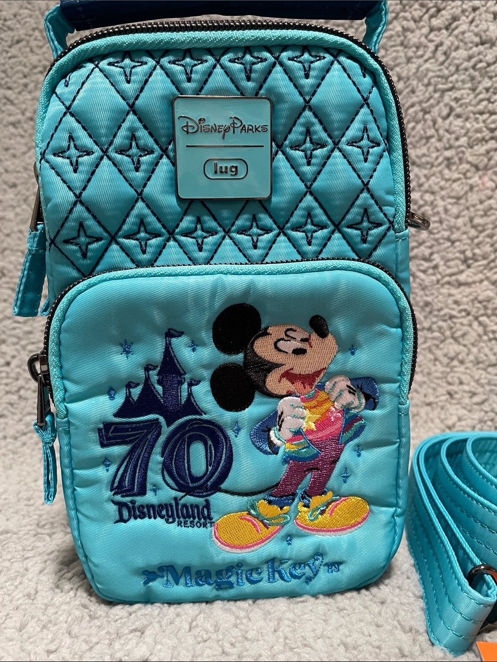 Disneyland 70th Anniversary Magic Key Crossbody bag NWT